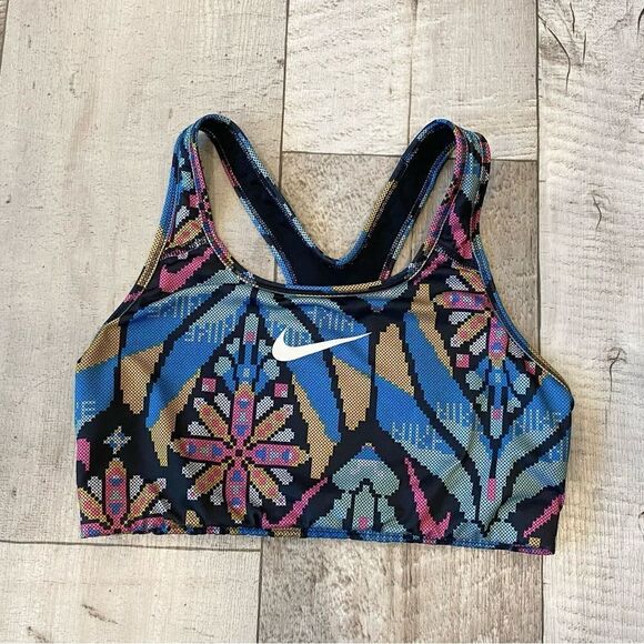 Nike Dri-Fit Printed Racerback Sports Bra - Picture 2 of 4